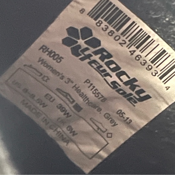 Rocky 4eursole nursing clogs size 8.5 W in black - Picture 8 of 12